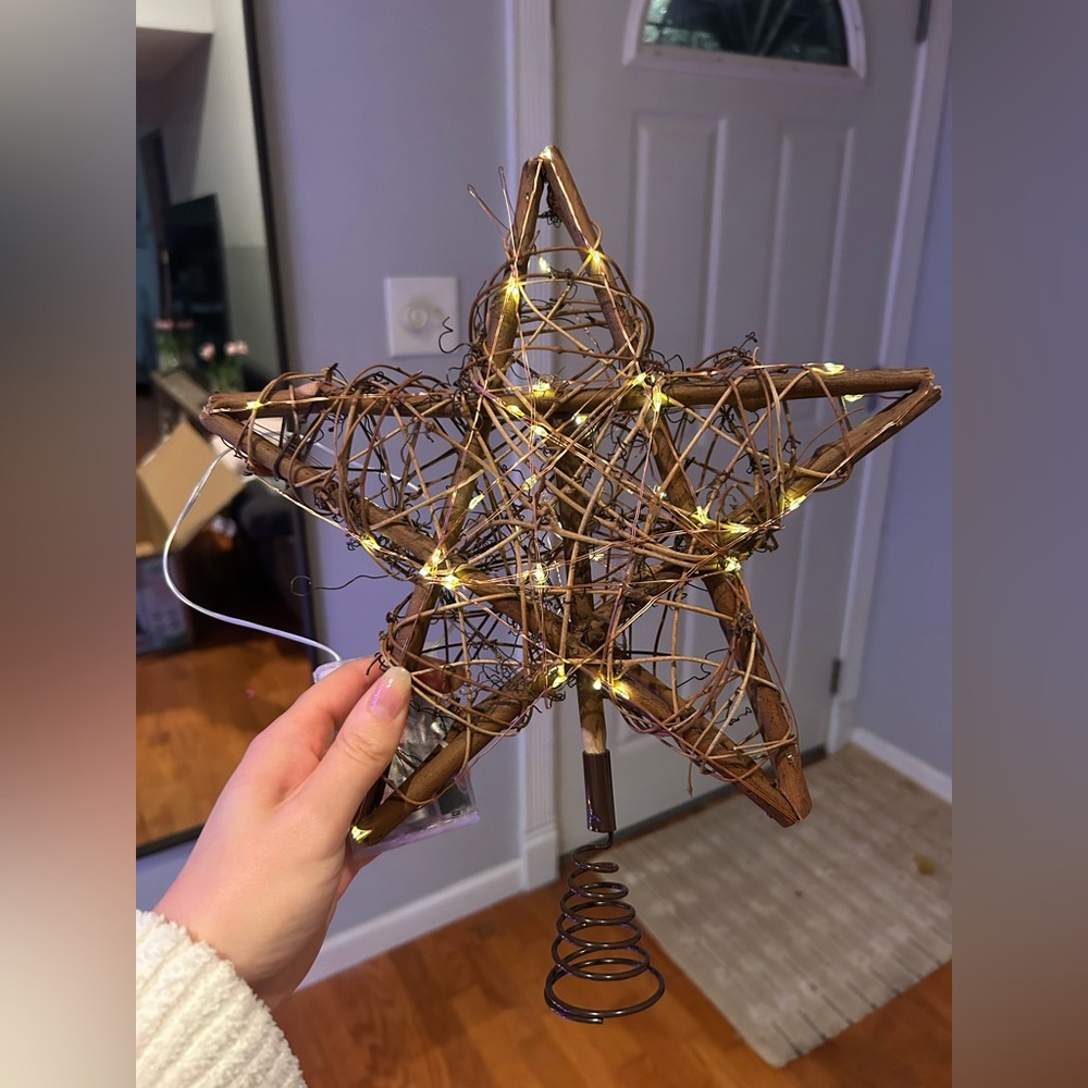 Christmas Tree Star Topper with Lights